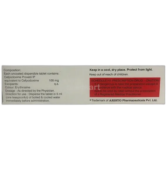monocef o 100mg dt tablet 10's